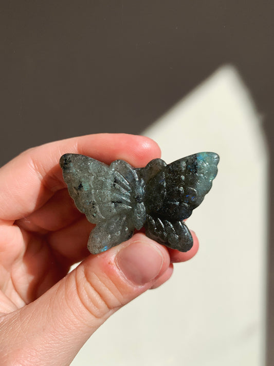 LABRADORITE CRYSTAL BUTTERFLY