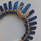 LAPIS LAZULI GOLD GODDESS CRYSTAL CROWN