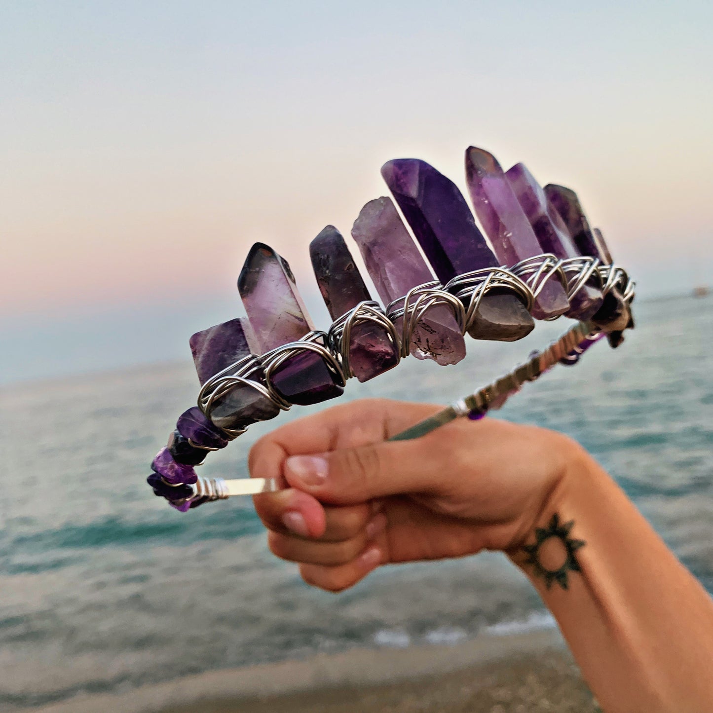 AMETHYST CRYSTAL FAIRY CROWN