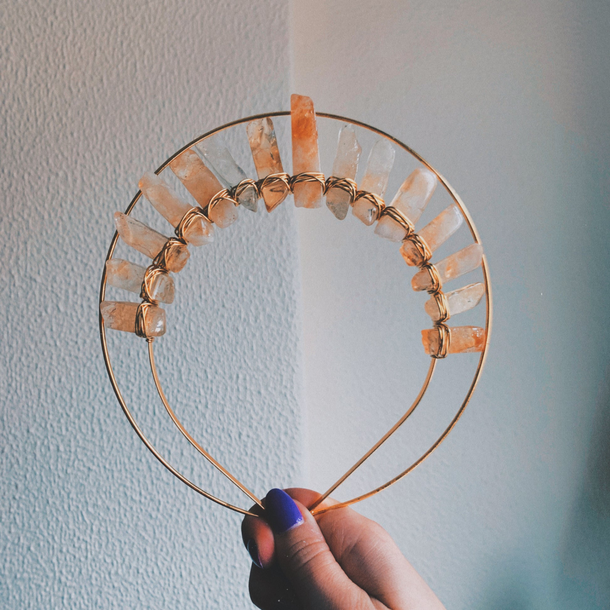 MAGICAL CITRINE HALO GODDESS CRYSTAL CROWN