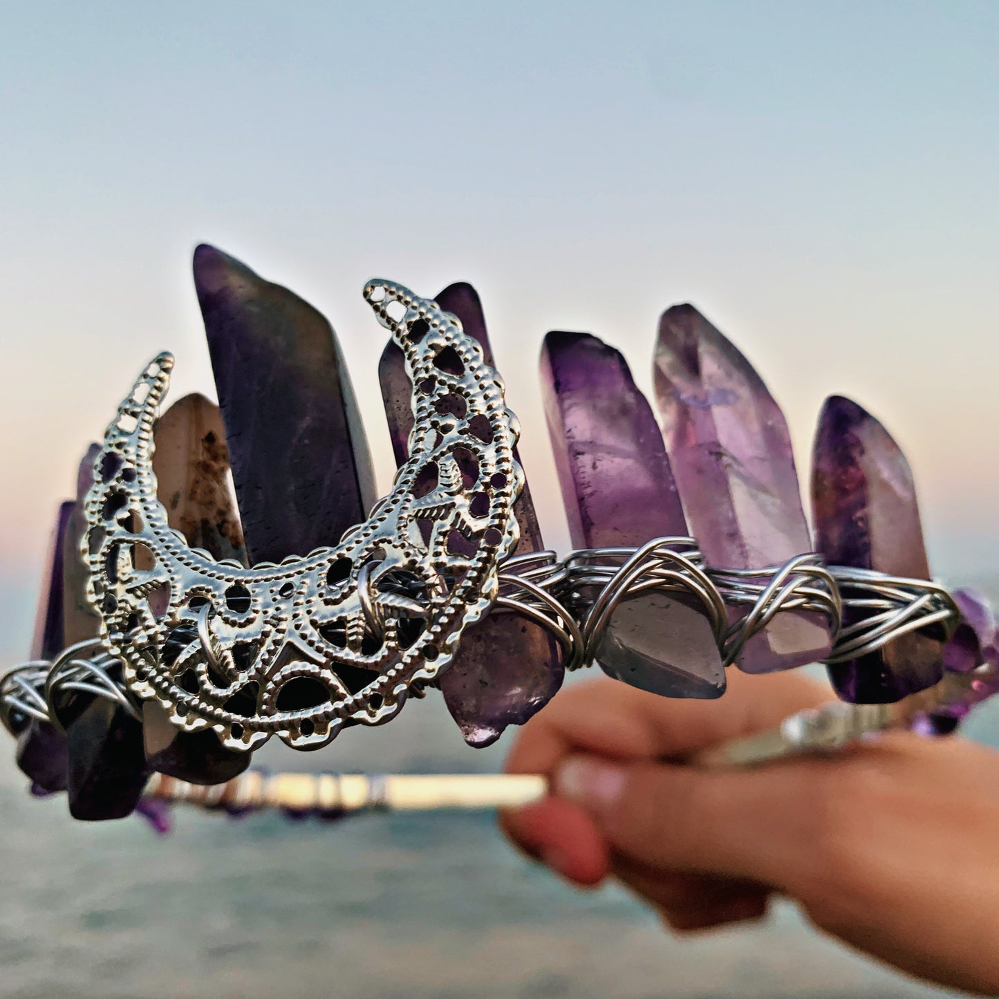 AMETHYST CRYSTAL FAIRY CROWN