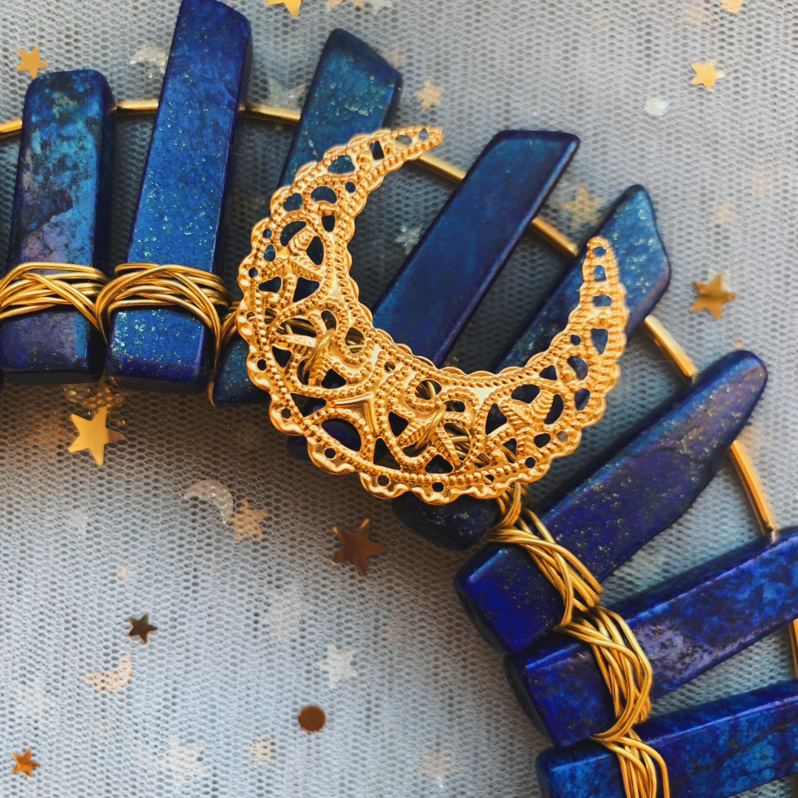 Lapis lazuli clearance crown