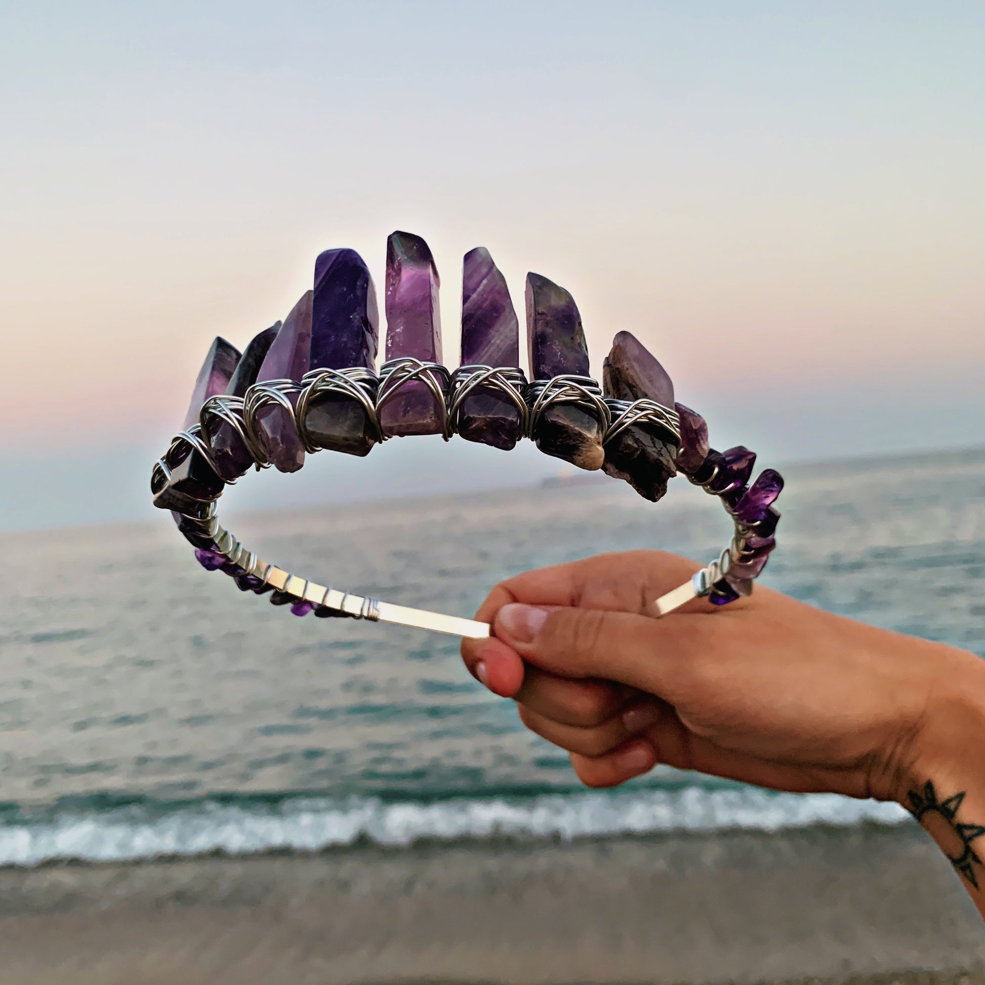 AMETHYST CRYSTAL FAIRY CROWN